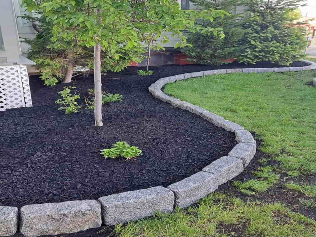 Fresh mulch and bed refresh work